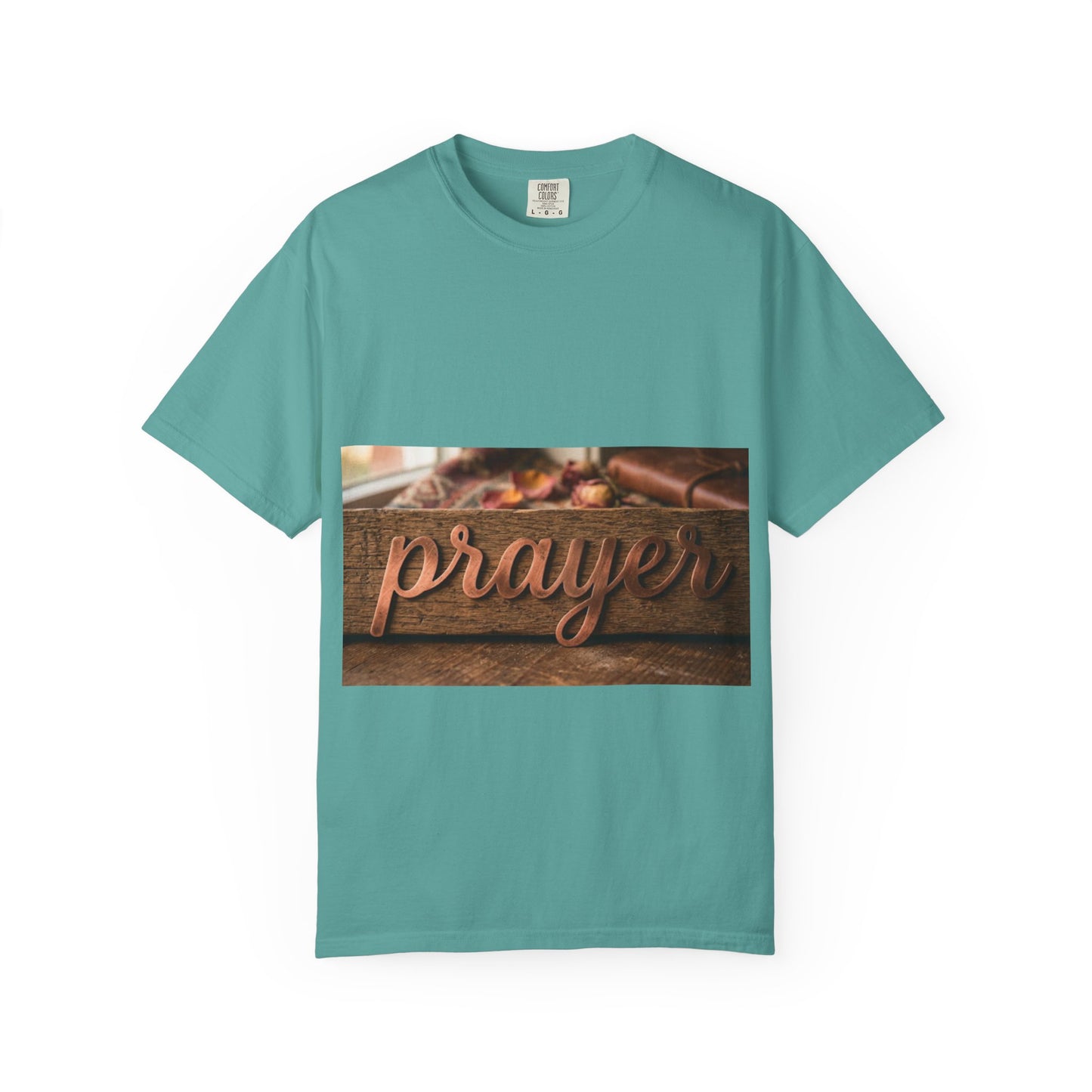 Prayer Wood Script T-Shirt — Faith-Inspired Christian Tee
