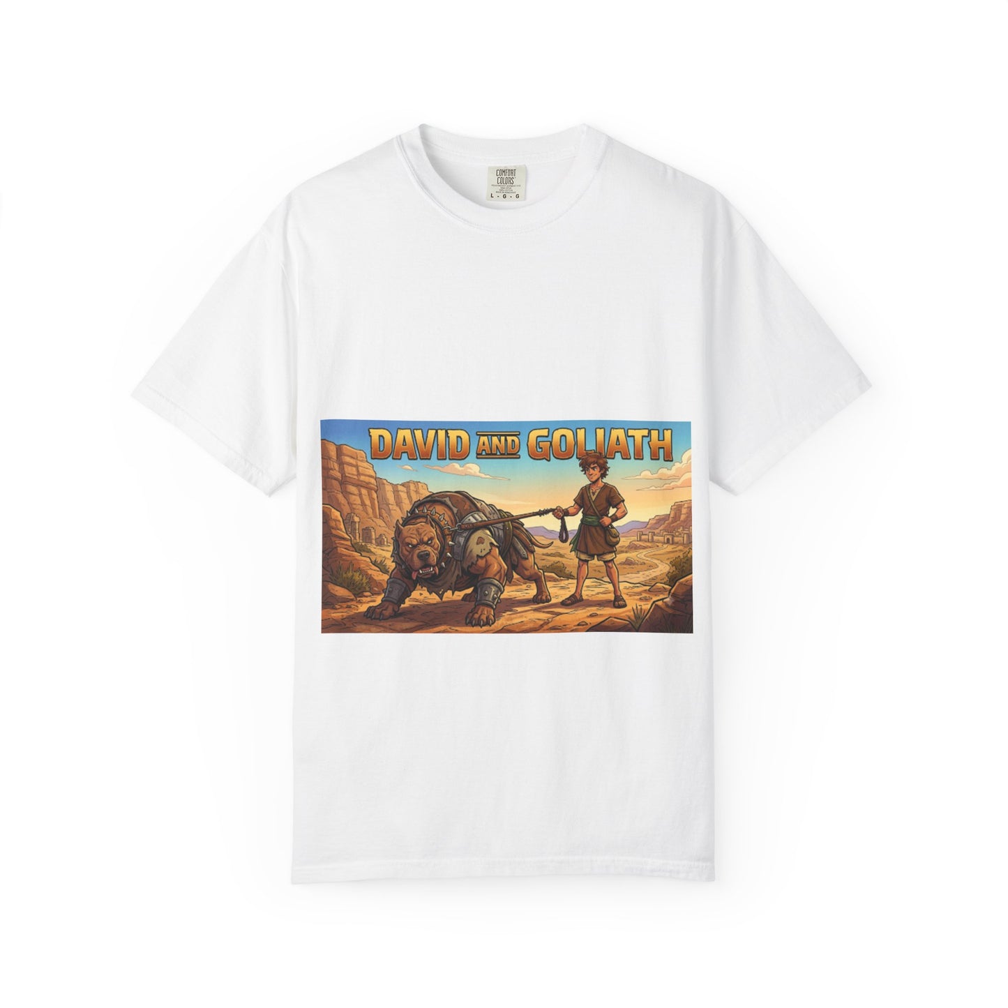 David and Goliath Graphic T-Shirt — Biblical Vintage Adventure Tee
