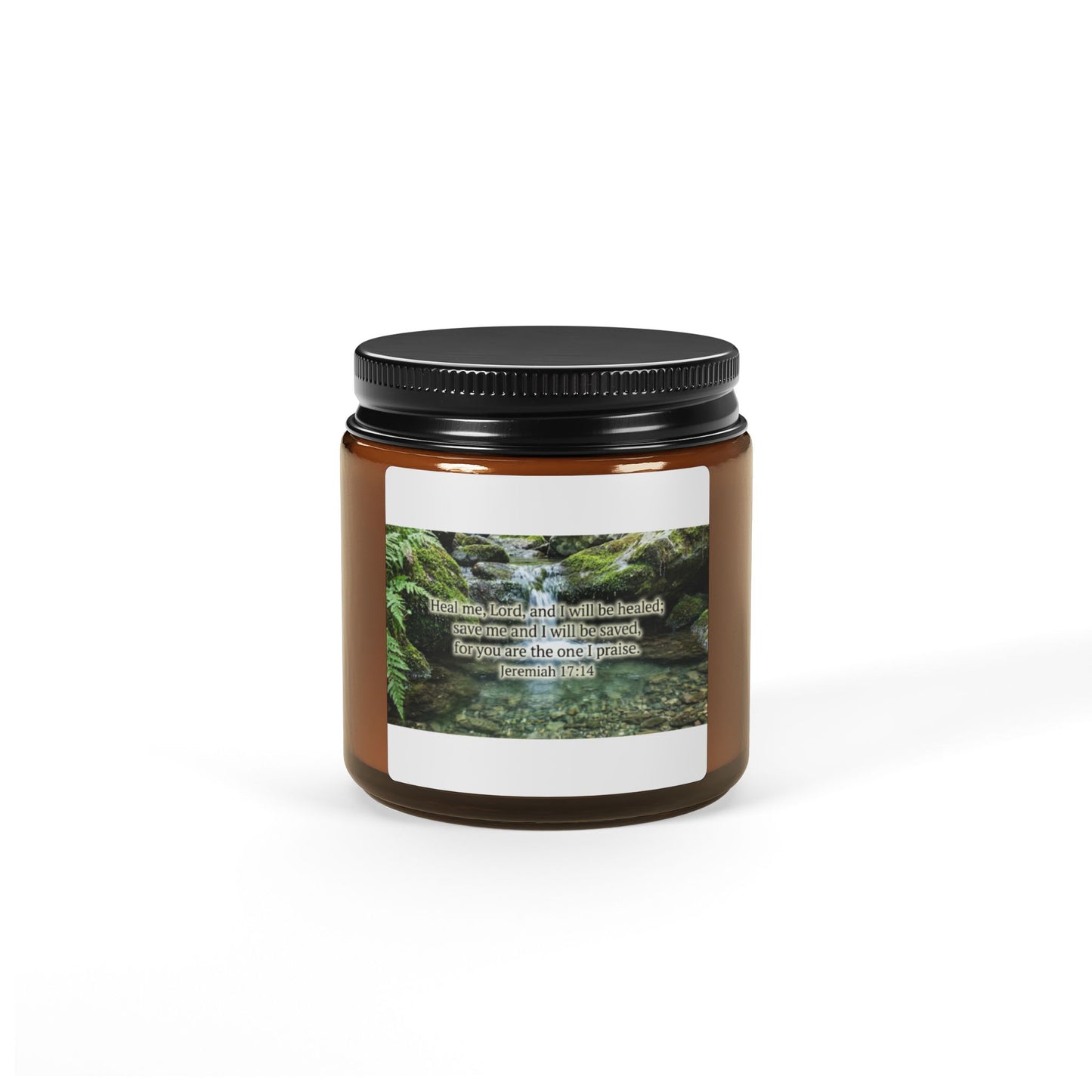 Scented Soy Candle (Multi-Size, Amber Jar)