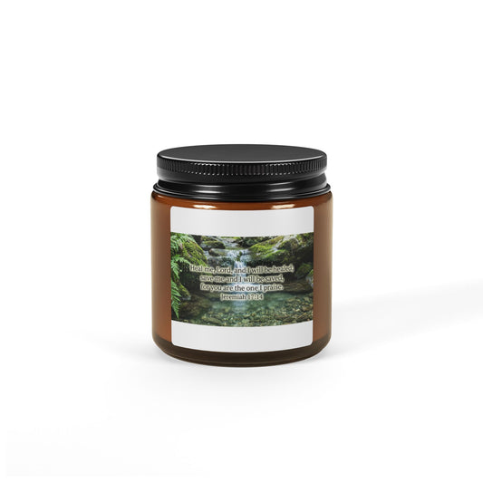 Scented Soy Candle (Multi-Size, Amber Jar)