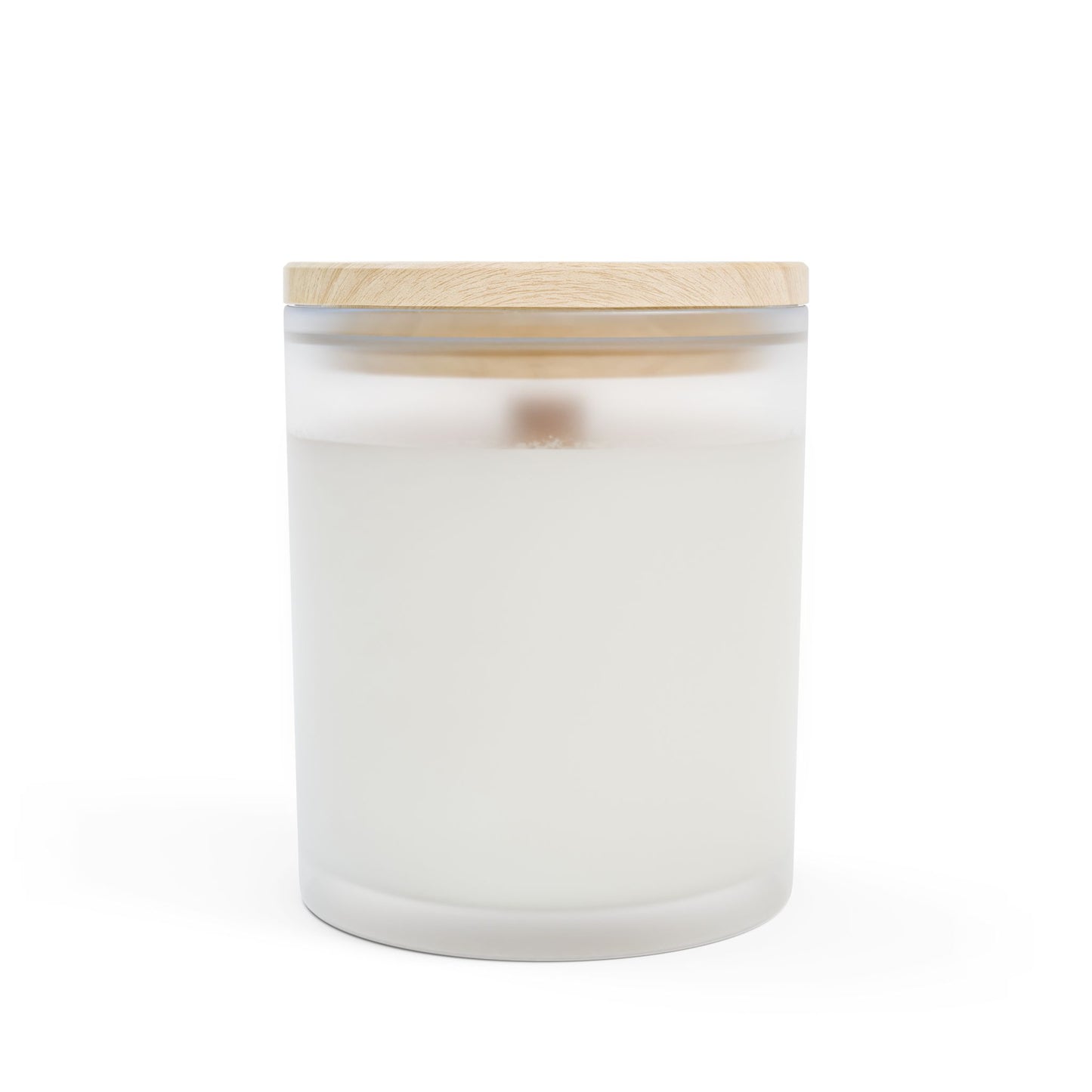 Frosted Glass Candle — Psalm 23:2-3 River Scene Scented Candle