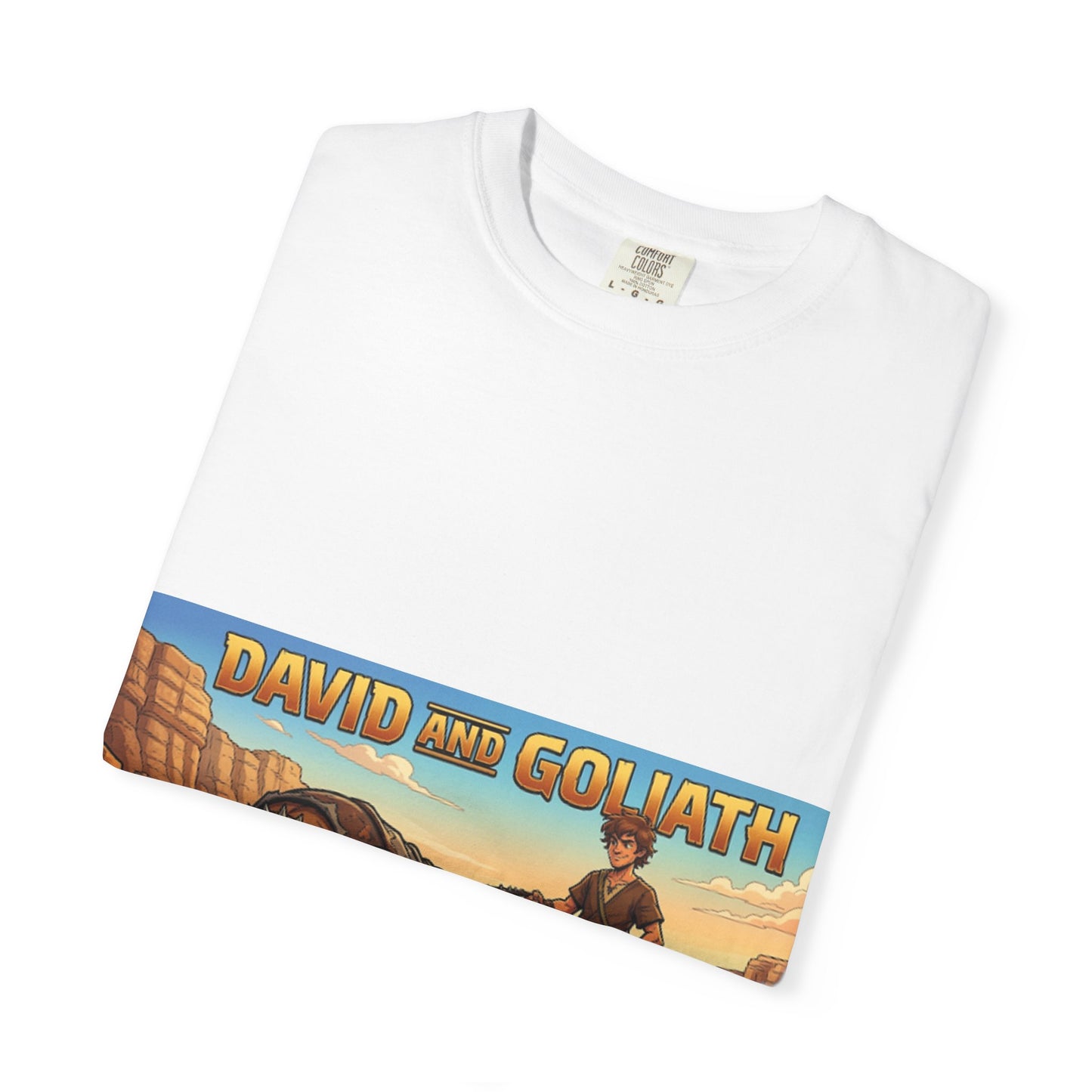 David and Goliath Graphic T-Shirt — Biblical Vintage Adventure Tee